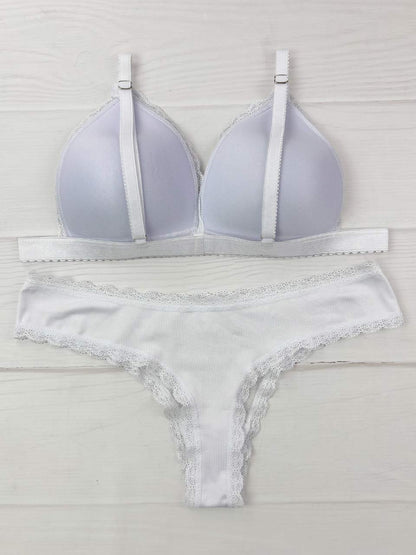 Conjunto copa elastico blanco