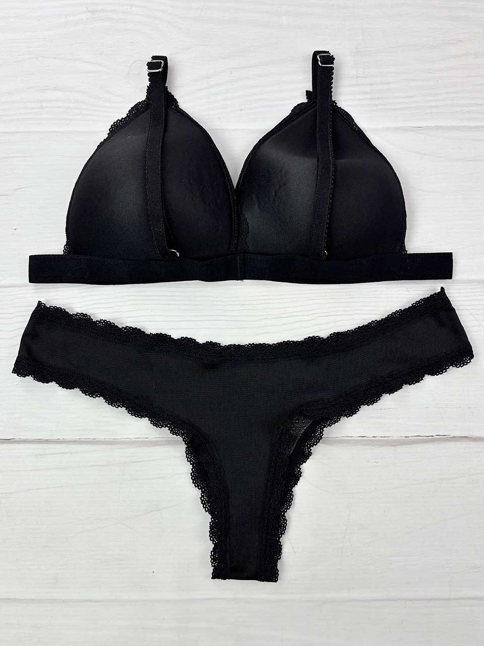 Conjunto copa elastico  negro