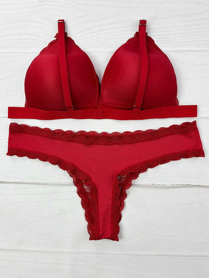 Conjunto copa elastico rojo