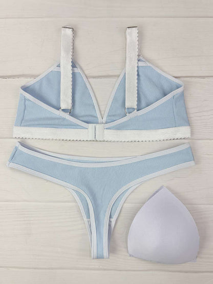 Conjunto copa rib elastico cielo