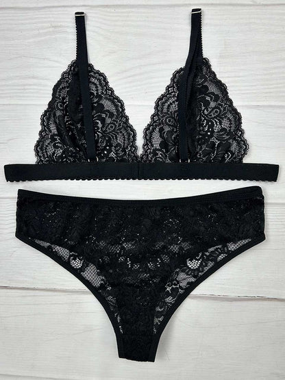Conjunto corazon negro