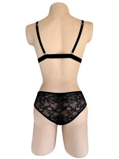 Conjunto corazon negro
