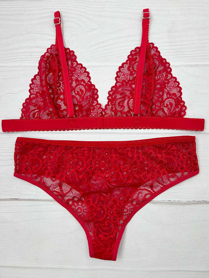 Conjunto corazon rojo