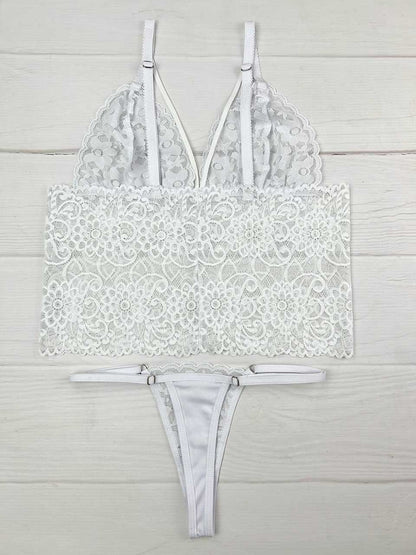 Conjunto crop top blanco