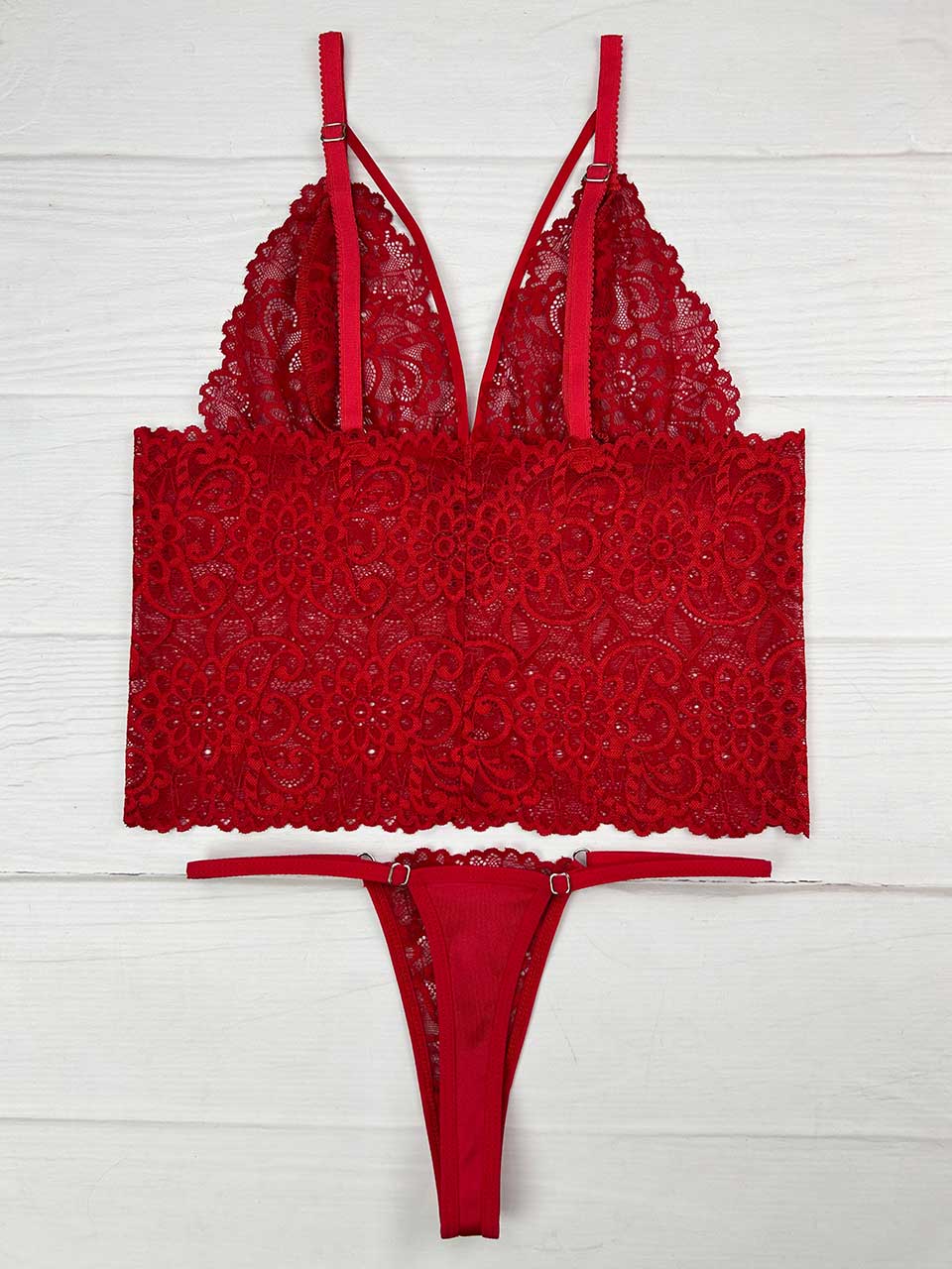Conjunto crop top rojo