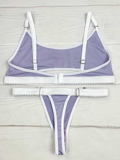 Conjunto deportivo lila