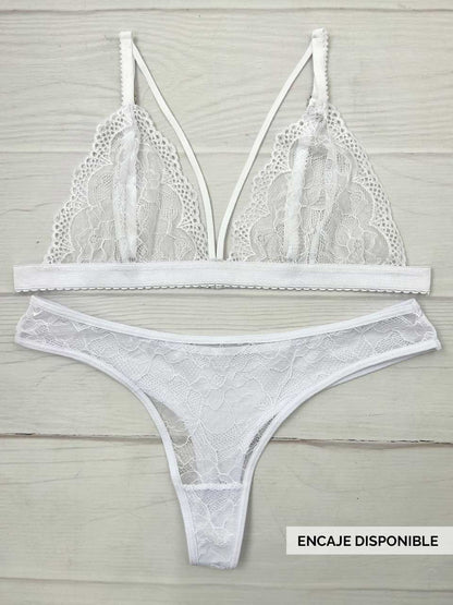 Conjunto elastico blanco