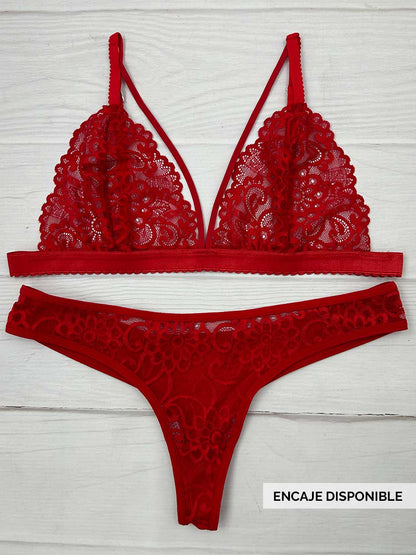 Conjunto elastico rojo