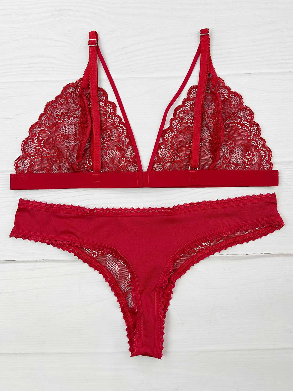 Conjunto elastico rojo