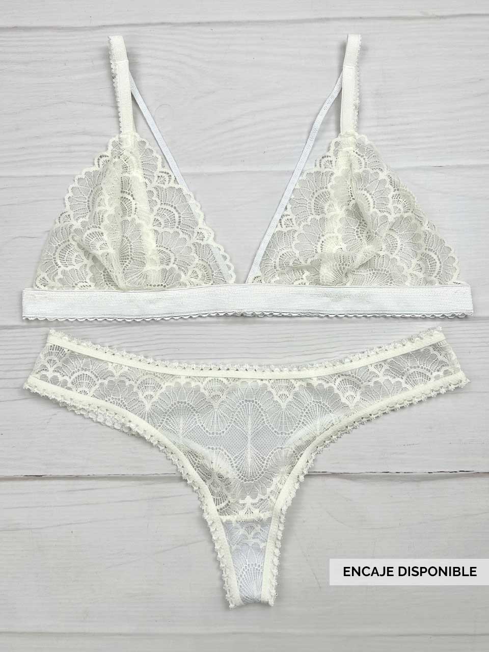 Conjunto elastico marfil