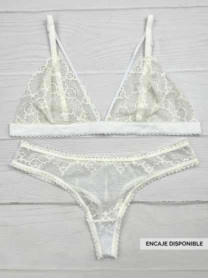 Conjunto elastico marfil