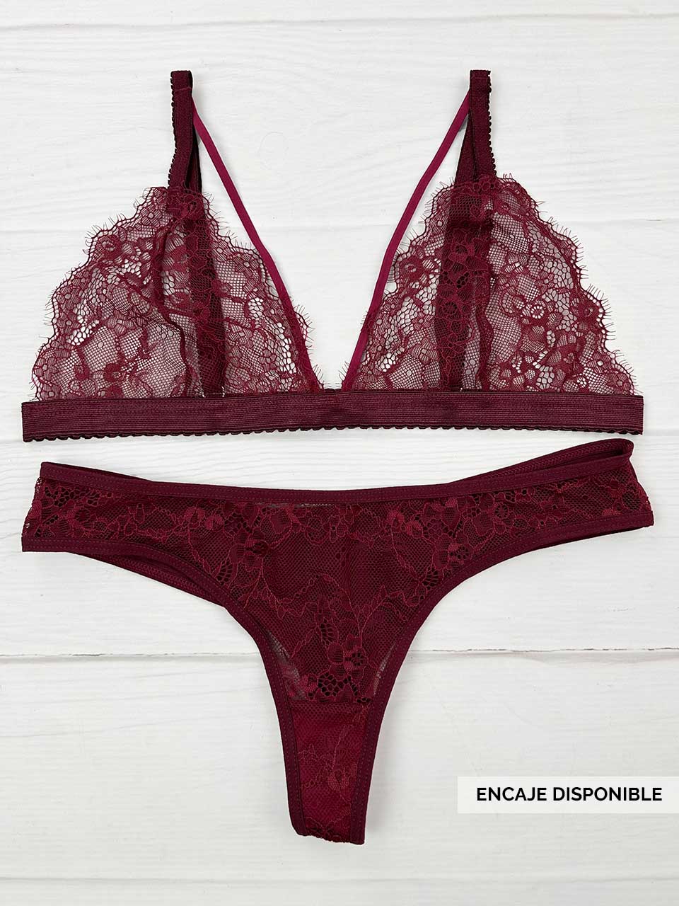 Conjunto elastico vino