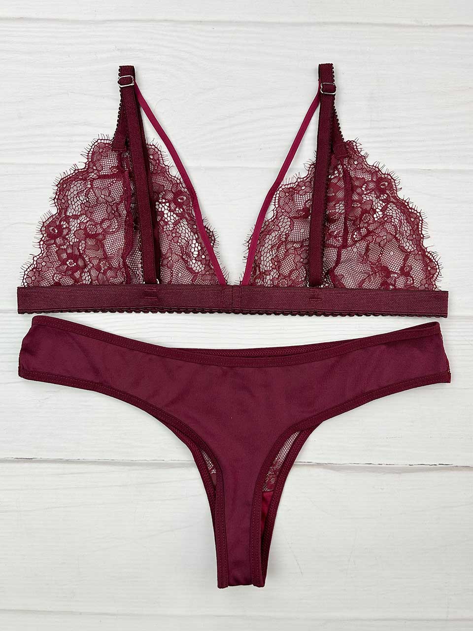 Conjunto elastico vino