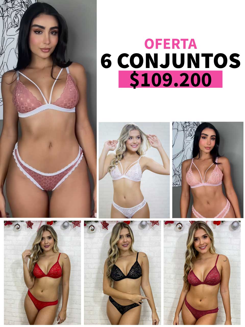 LLEVA 6 CONJUNTOS ELASTICO - 35%