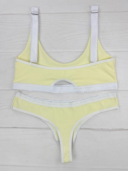 Conjunto rib  esencial amarillo