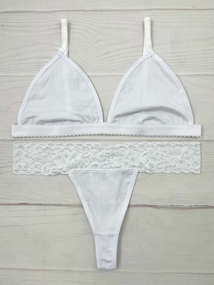 Conjunto algodón blanco