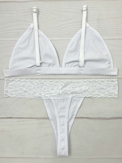 Conjunto algodón blanco