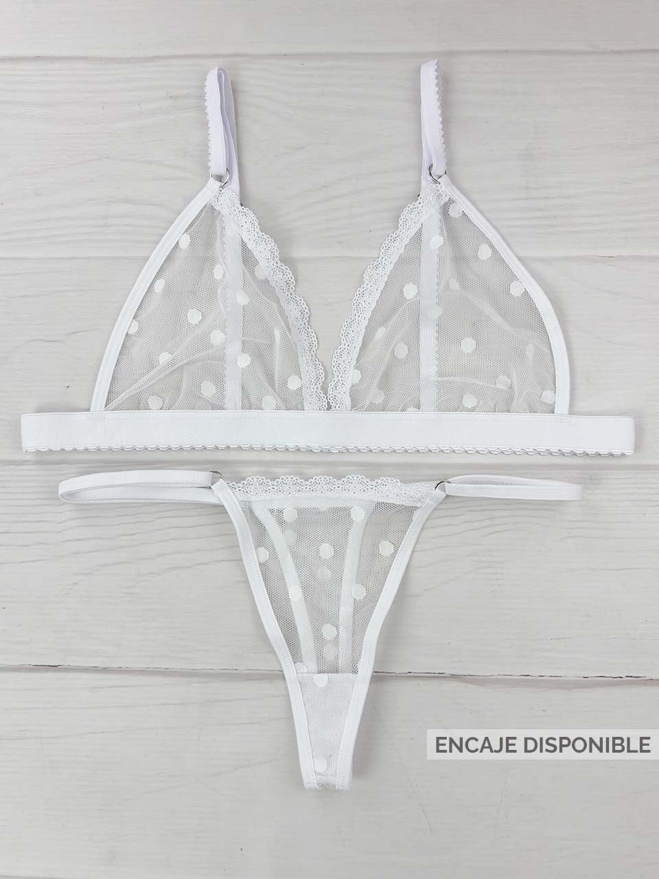 Conjunto grabado blanco