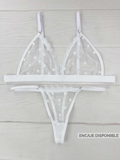 Conjunto grabado blanco
