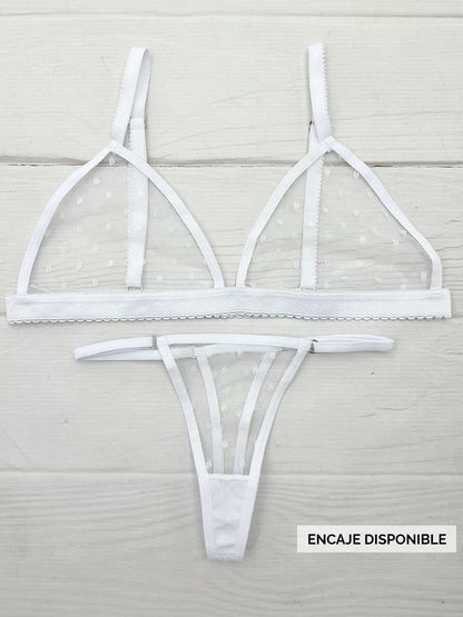 Conjunto grabado blanco