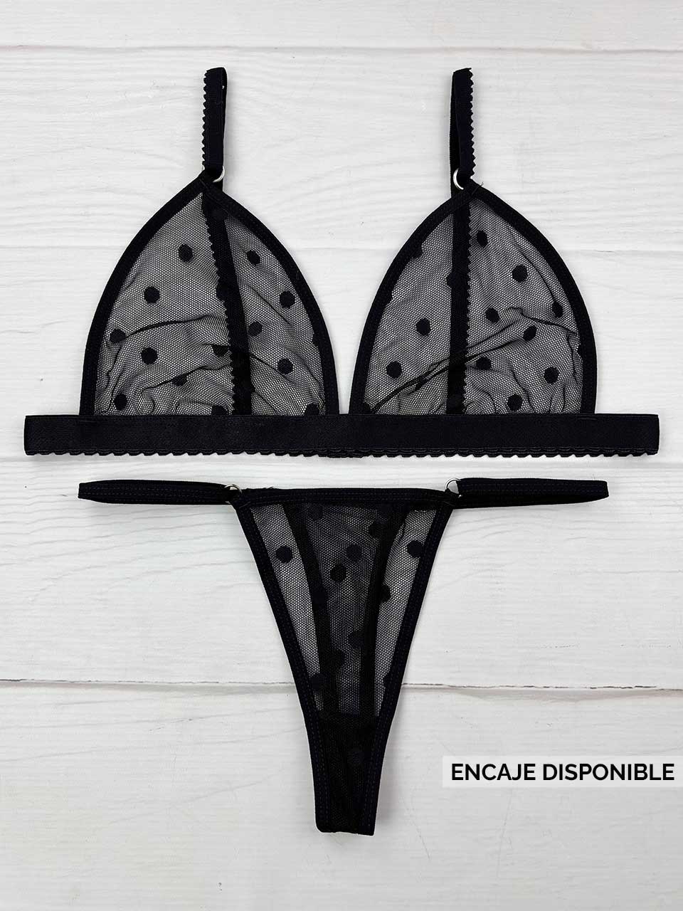 Conjunto grabado negro