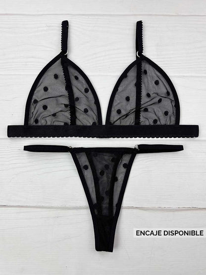 Conjunto grabado negro