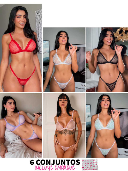 6 CONJUNTOS GRABADOS - 25%