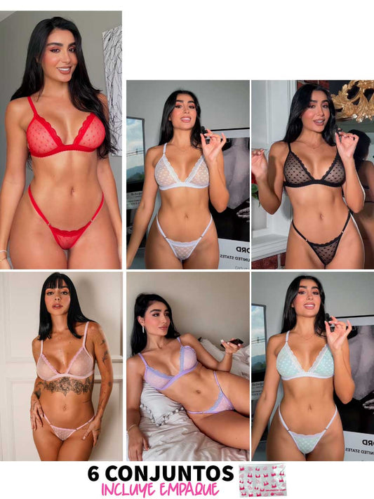 6 CONJUNTOS GRABADOS - 25%