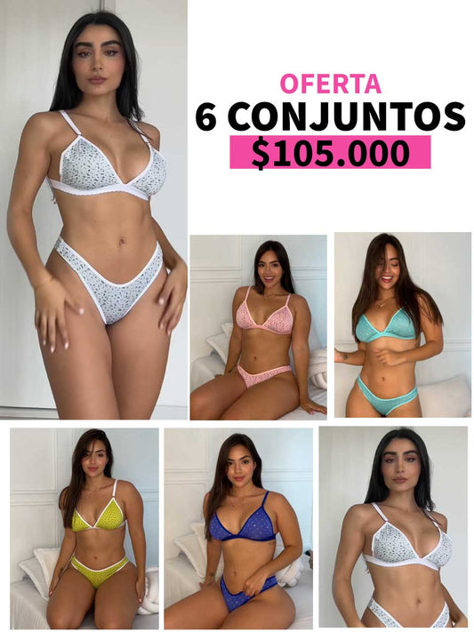 LLEVA 6 CONJUNTOS LISOS ESTAMPADOS