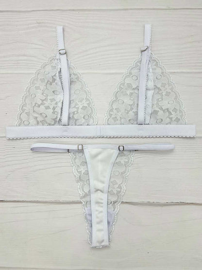 Conjunto mariposa blanco