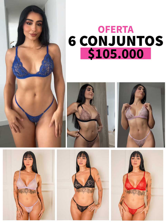 LLEVA 6 CONJUNTO MARIPOSA- 35%