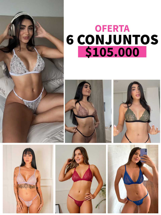 LLEVA 6 CONJUNTO MARIPOSA- 35%
