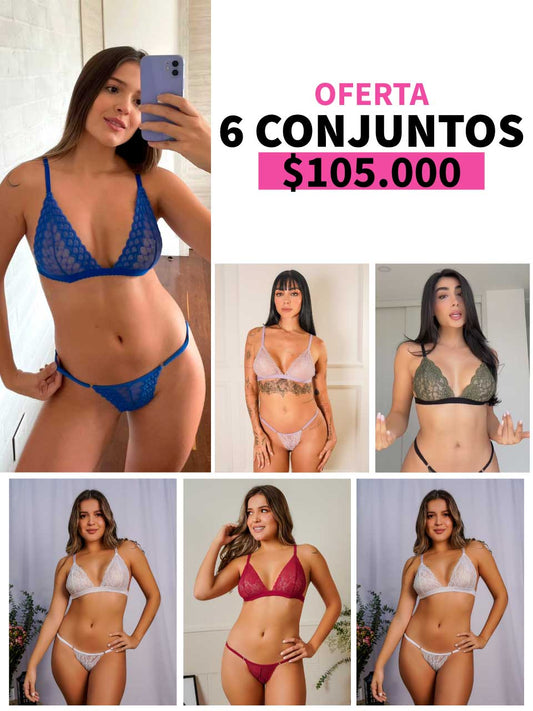 LLEVA 6 CONJUNTO MARIPOSA- 35%