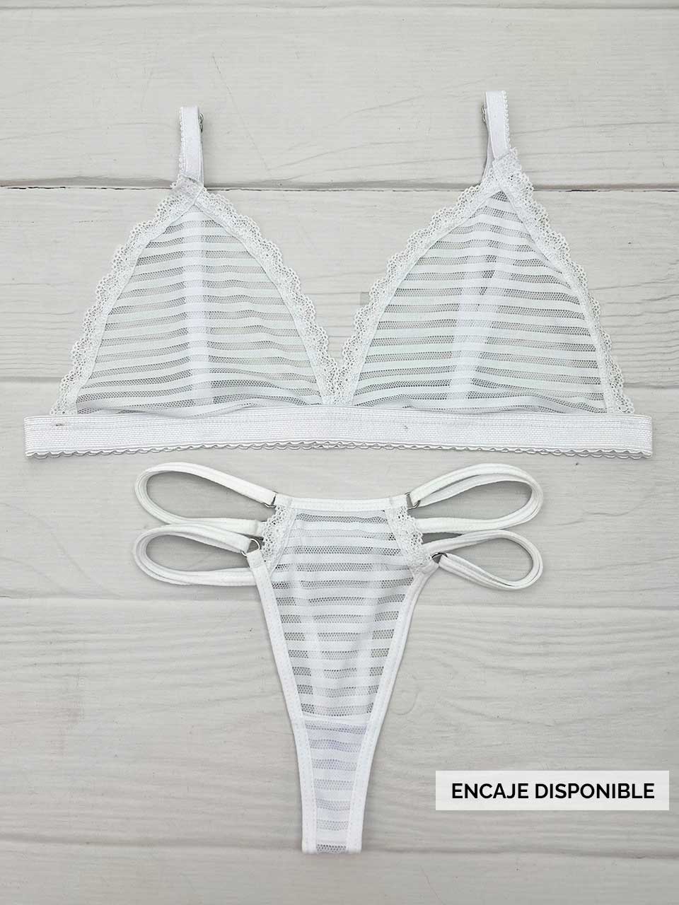 Conjunto mayatex triangulo blanco
