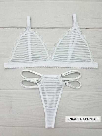 Conjunto mayatex triangulo blanco
