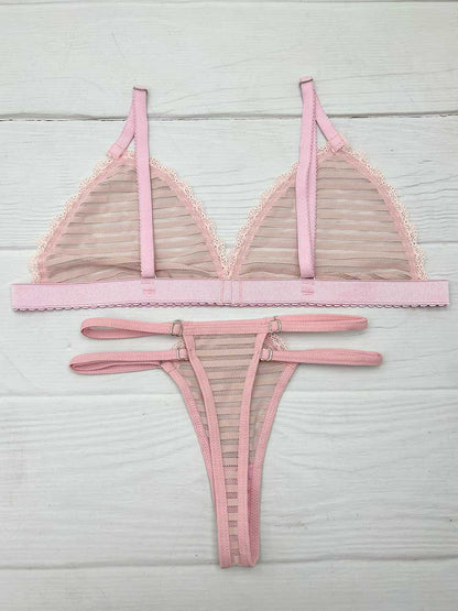 Conjunto mayatex triangulo rosa
