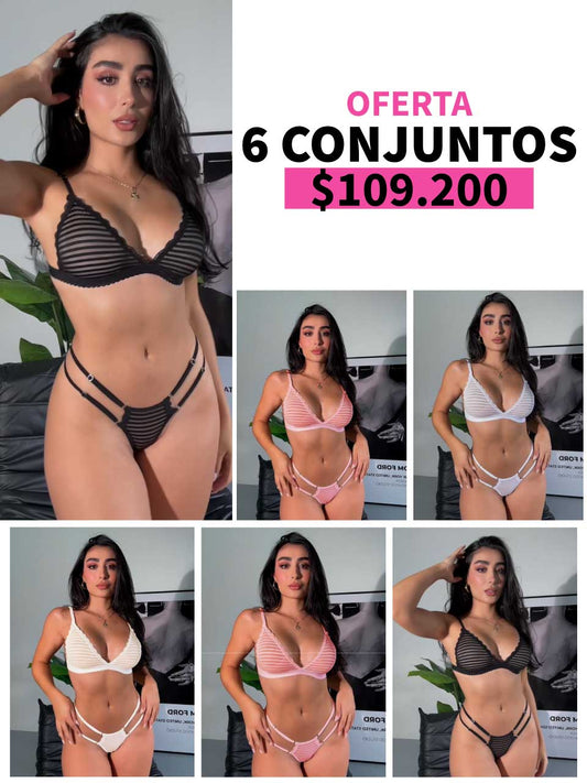 LLEVA 6 CONJUNTO MAYATEX TRIANGULO