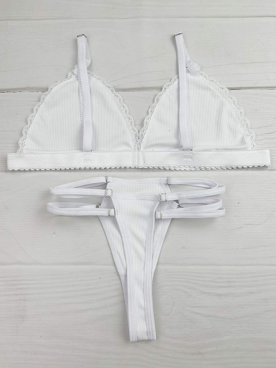 Conjunto rib triangulo blanco