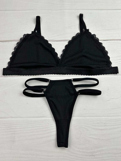 Conjunto rib triangulo negro