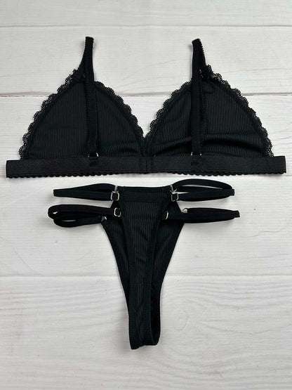 Conjunto rib triangulo negro
