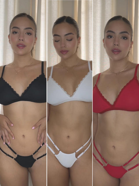 KIT 3 CONJUNTOS RIB TRIANGULO