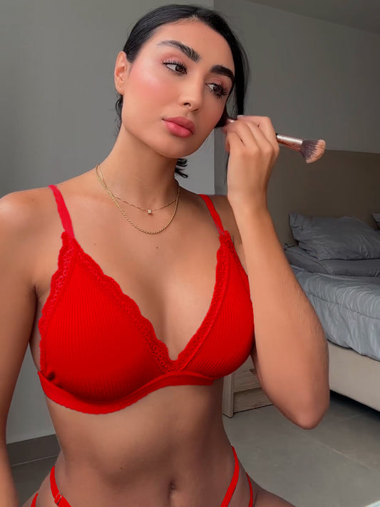 Conjunto rib triangulo rojo