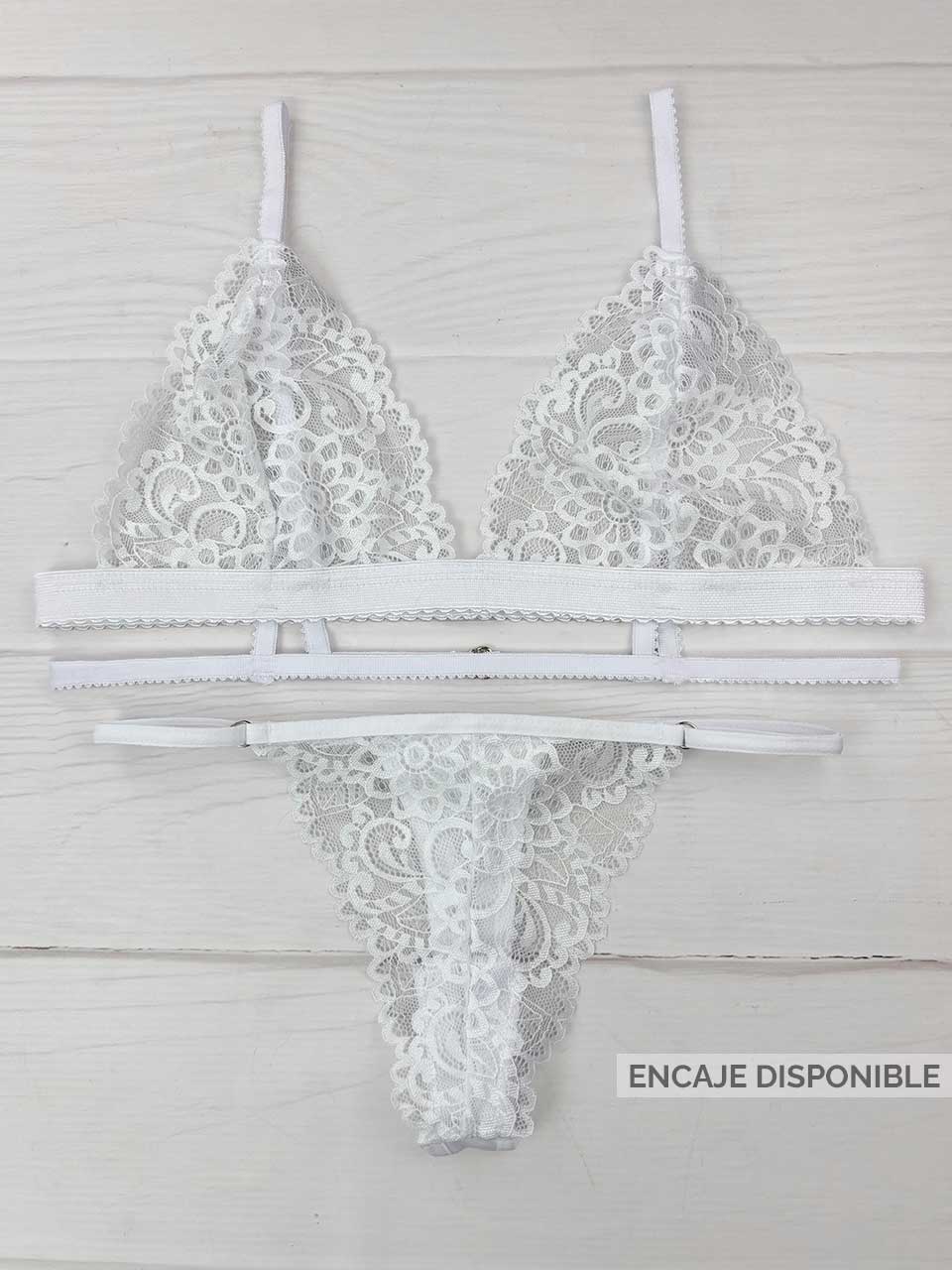 Conjunto tiras blanco