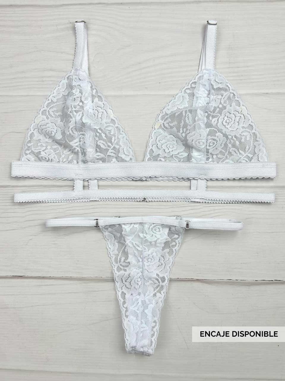 Conjunto tiras blanco