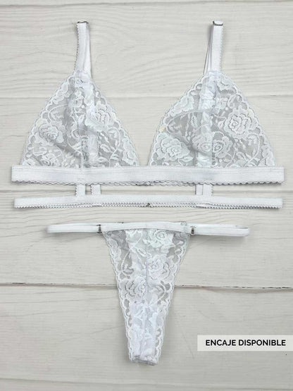 Conjunto tiras blanco