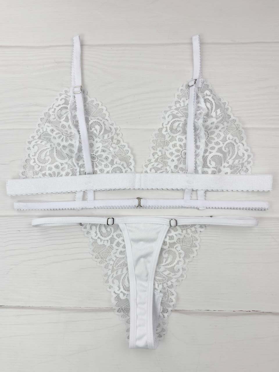 Conjunto tiras blanco