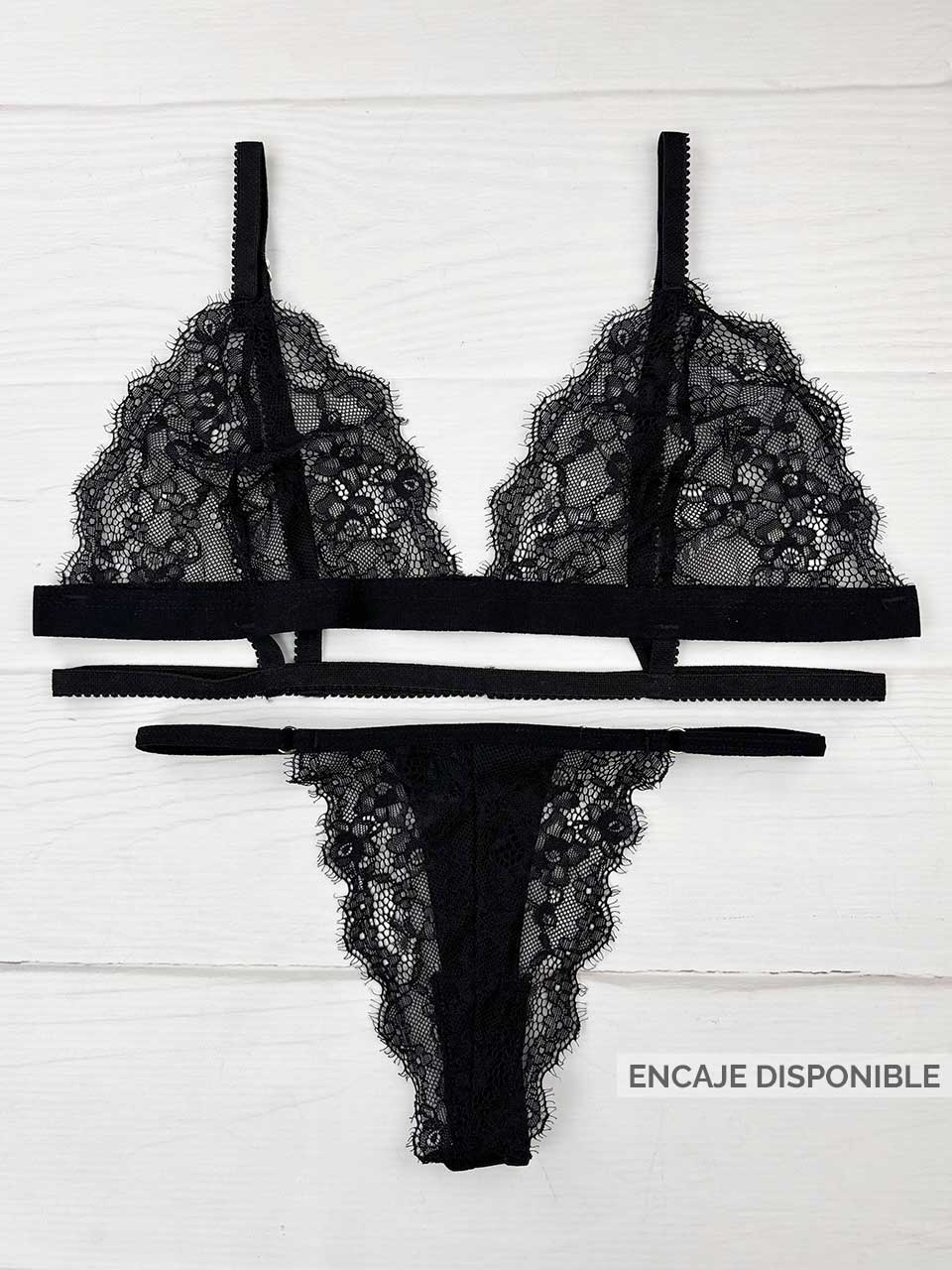 Conjunto tiras negro
