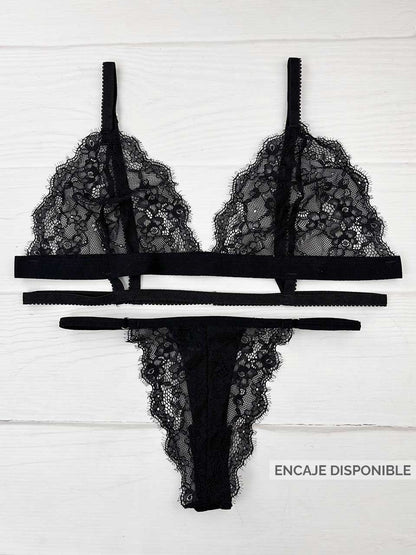 Conjunto tiras negro