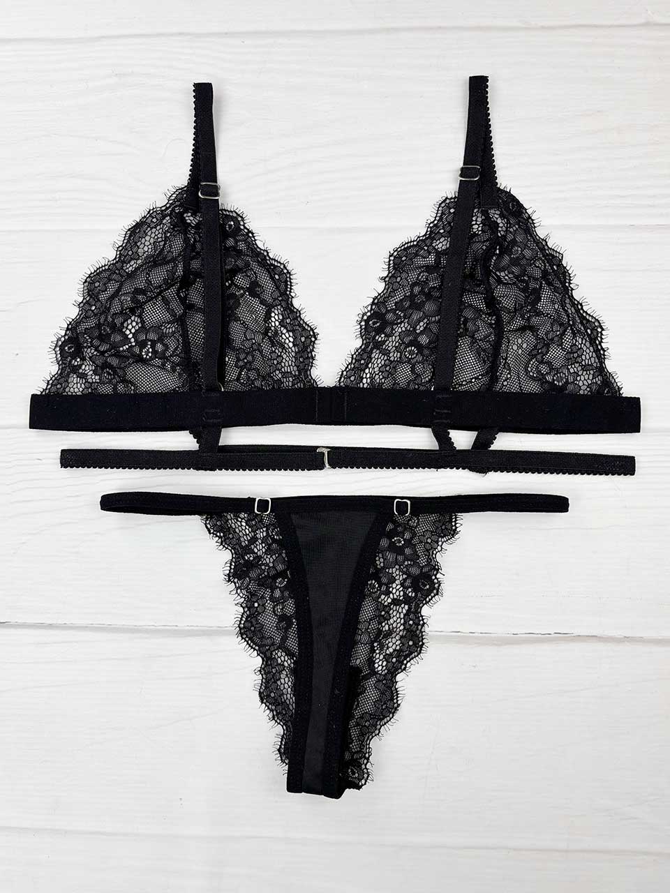 Conjunto tiras negro