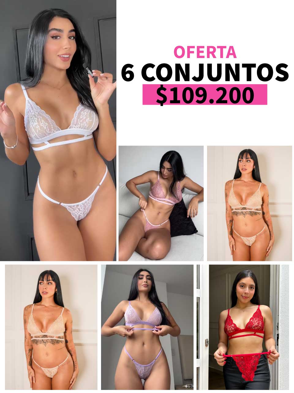 LLEVA 6 CONJUNTO TIRAS - 35%